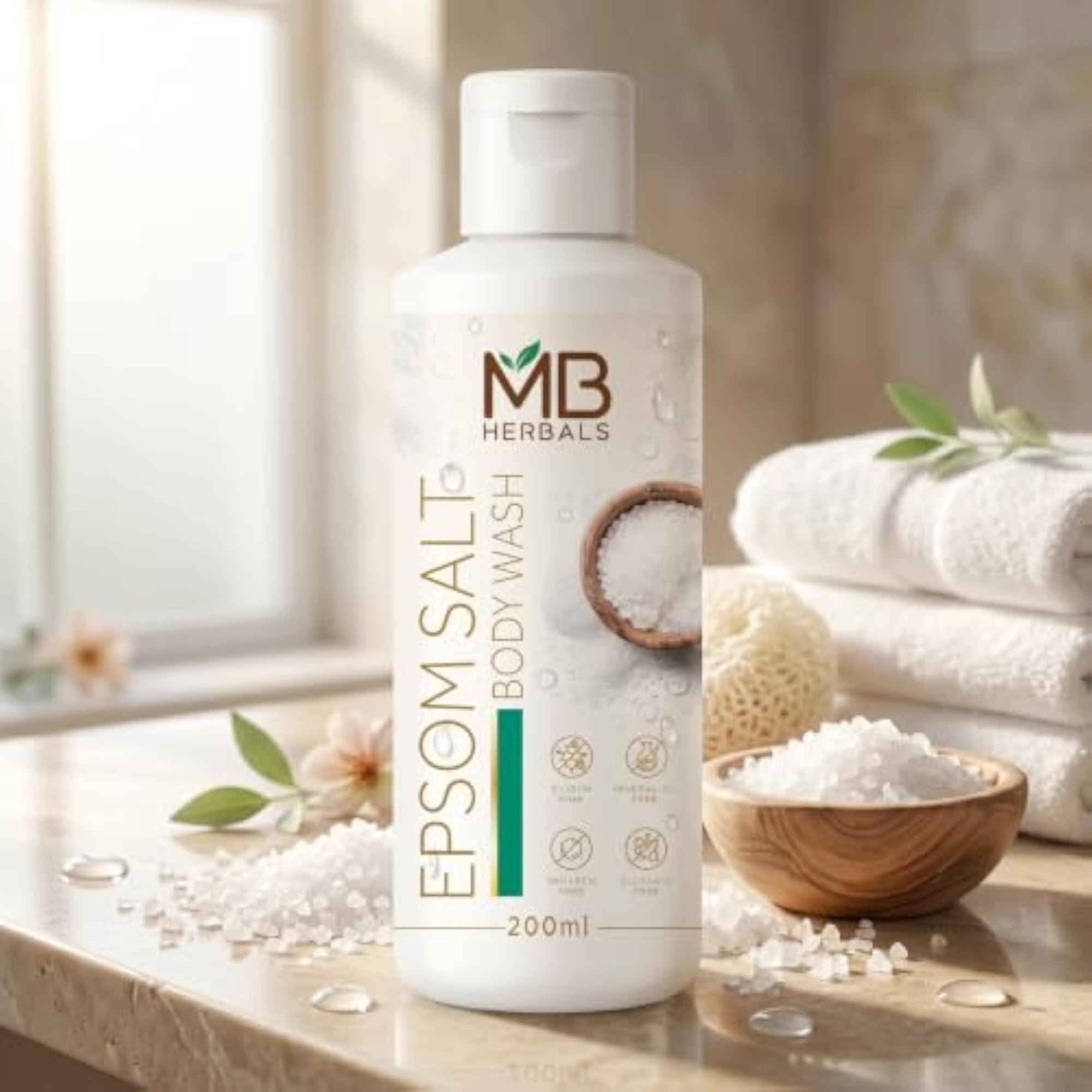 Epsom Salt Body Wash, 200ml